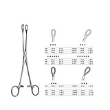 金钟 海绵钳 J34120（25cm直无齿 头宽12）