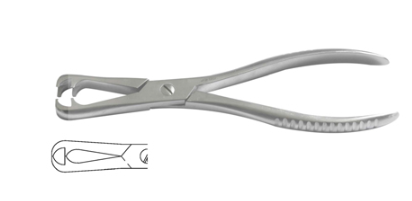 金钟 持骨钳 P40080（21cm直形 四齿）